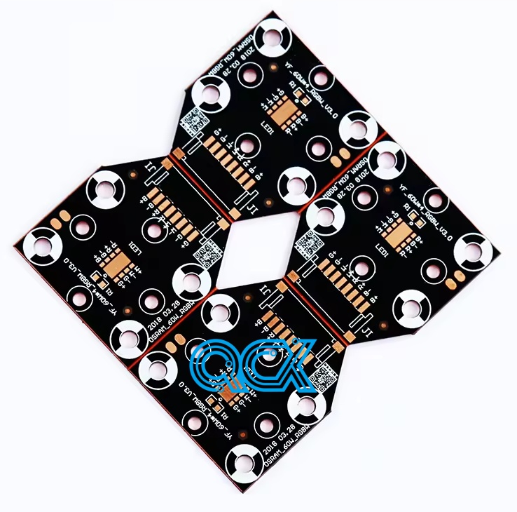 black copper circuit board